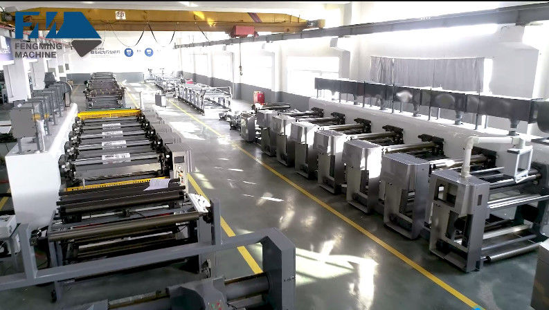 Máy in Flexo loại tay áo với hệ thống tải và thả tự động