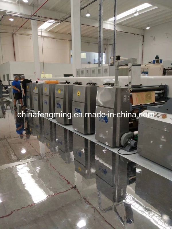Máy in giấy nhiều màu với cấu trúc in chữ quay
