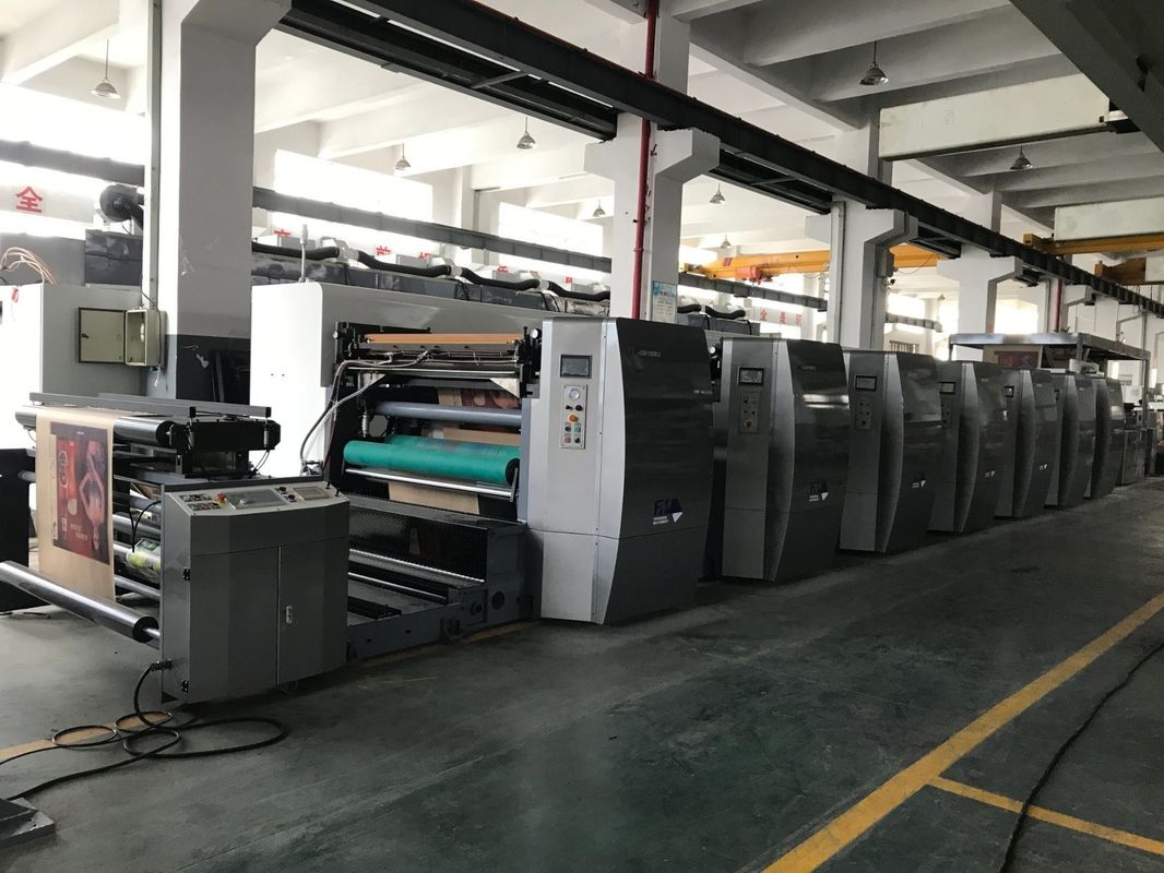 Máy in nhựa Anilox cao tốc 6 màu Flexo cho các vật liệu giấy