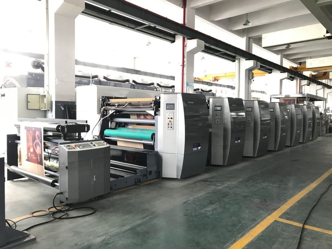 Máy in nhựa Anilox cao tốc 6 màu Flexo cho các vật liệu giấy