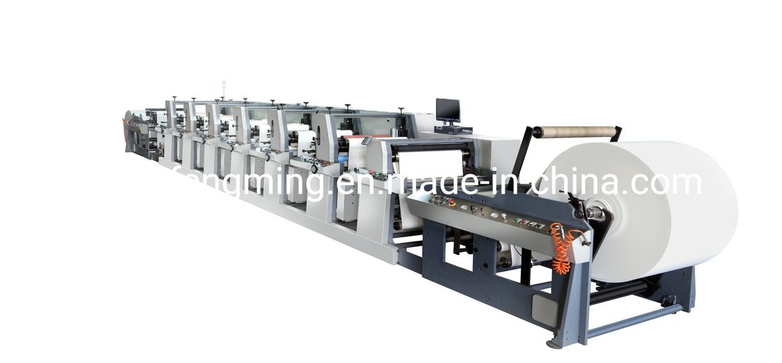 Fengming's Unit Type Structure Máy in Flexo Press FM-A650-1320 để in