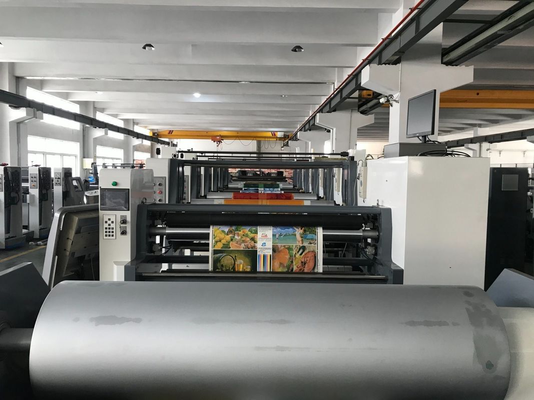 Máy in gấp đôi PE có đường kính cuộn web 100mm và máy sấy UV IR