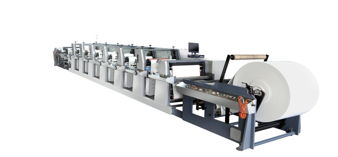 Bốn màu giấy túi ly Flexo máy in CE chứng nhận và thiết kế một mặt