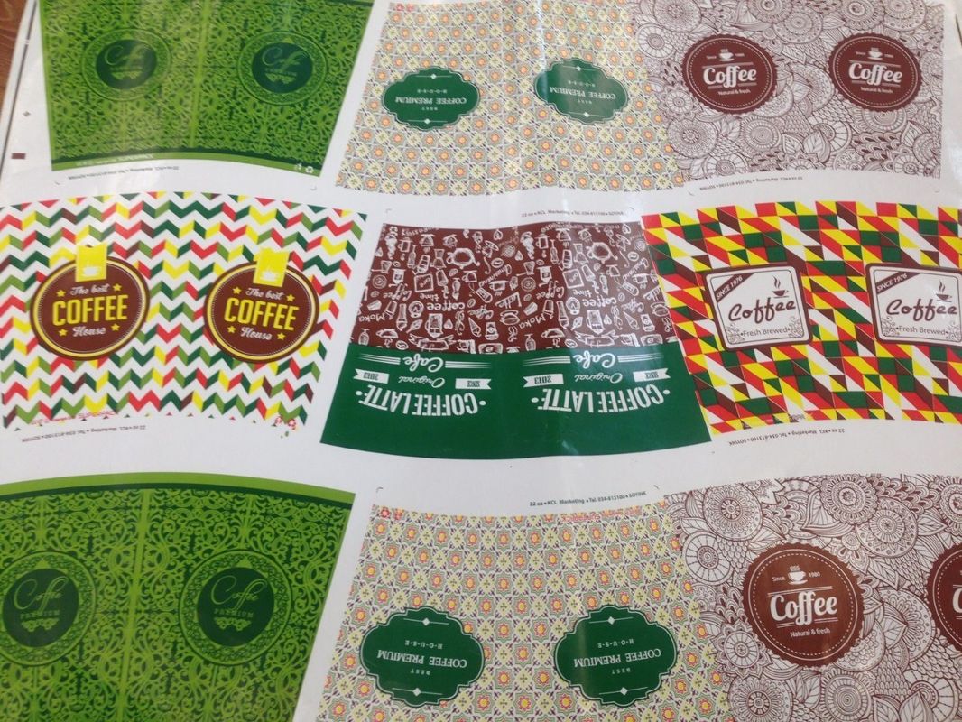 Bốn màu giấy túi ly Flexo máy in CE chứng nhận và thiết kế một mặt