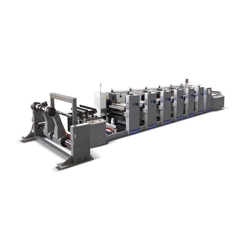 Đèn 1/8cp Sáu màu giấy cuộn Wide Web Flexo Flexographic máy in Press CE