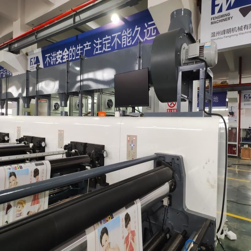 Máy in giấy loại cánh hoa hiệu quả cao Roll To Roll Sticker Flexographic