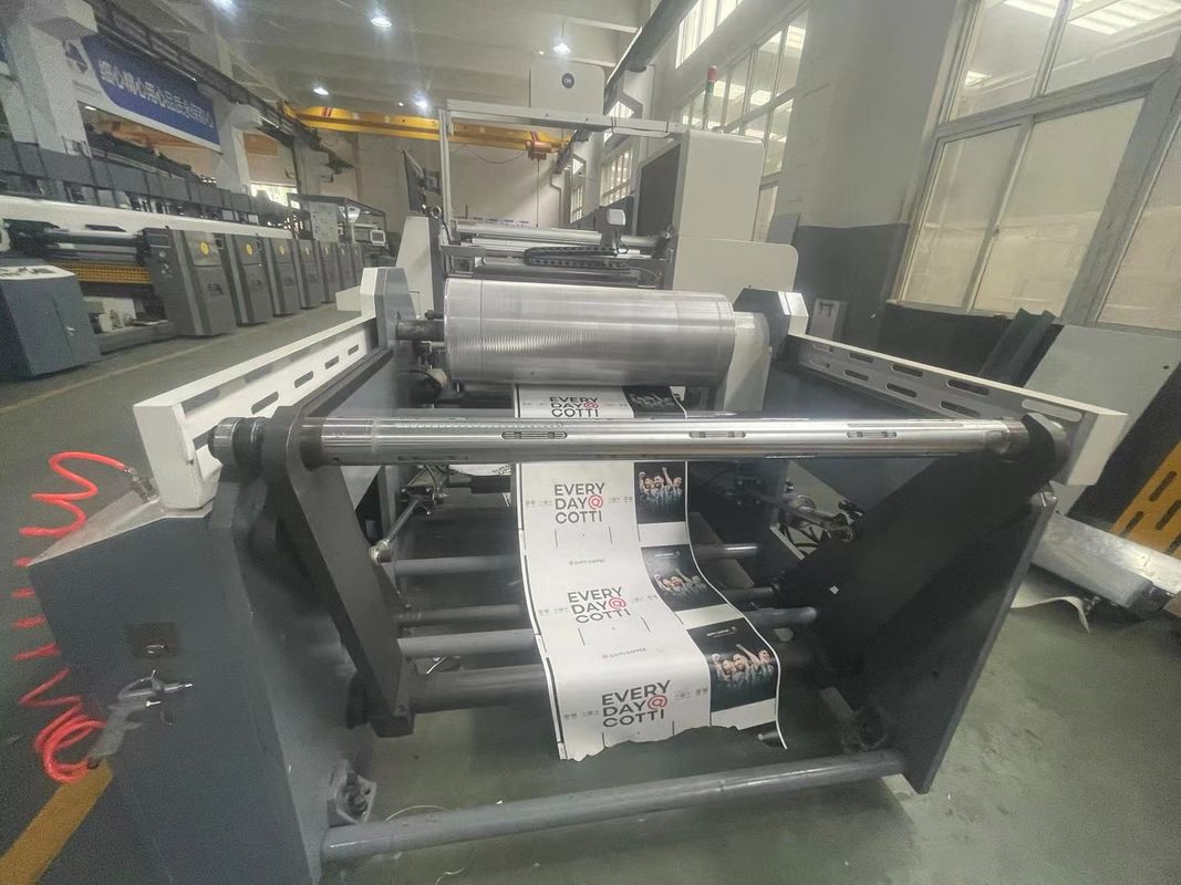 Hệ thống hướng dẫn web Sleeve Type Flexo máy in với tự động tải và thả