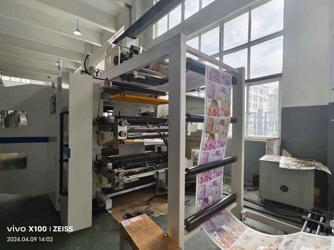 Máy in Flexographic kiểu dọc Cascading cho giấy không dệt vật liệu