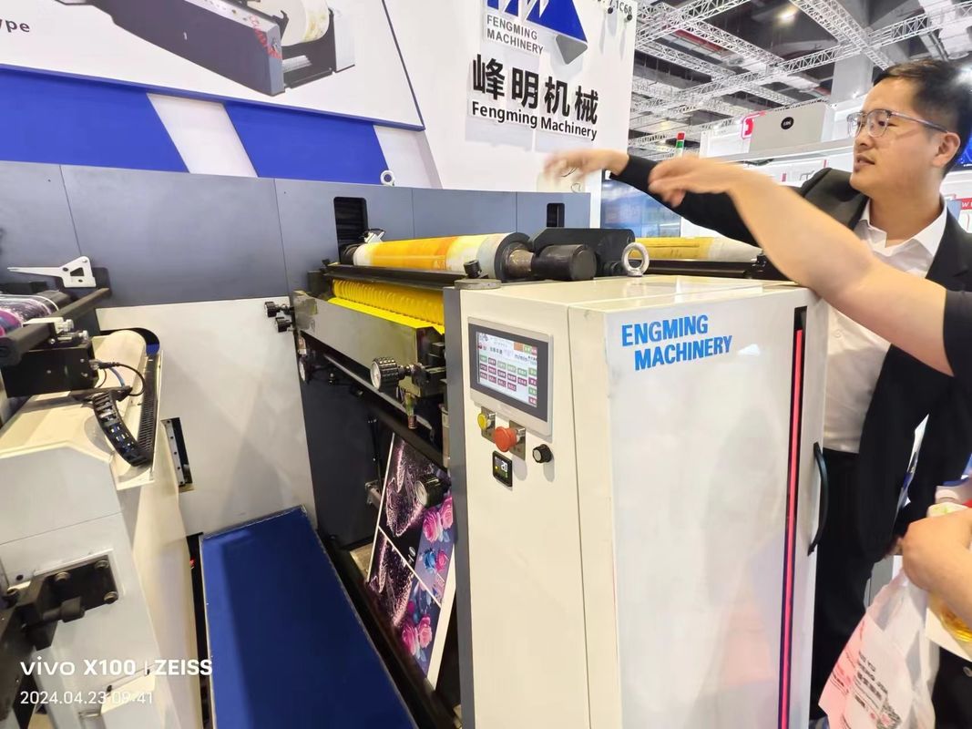 Máy in Flexo loại tay áo cho quá trình làm khô và cuộn lại in một bước