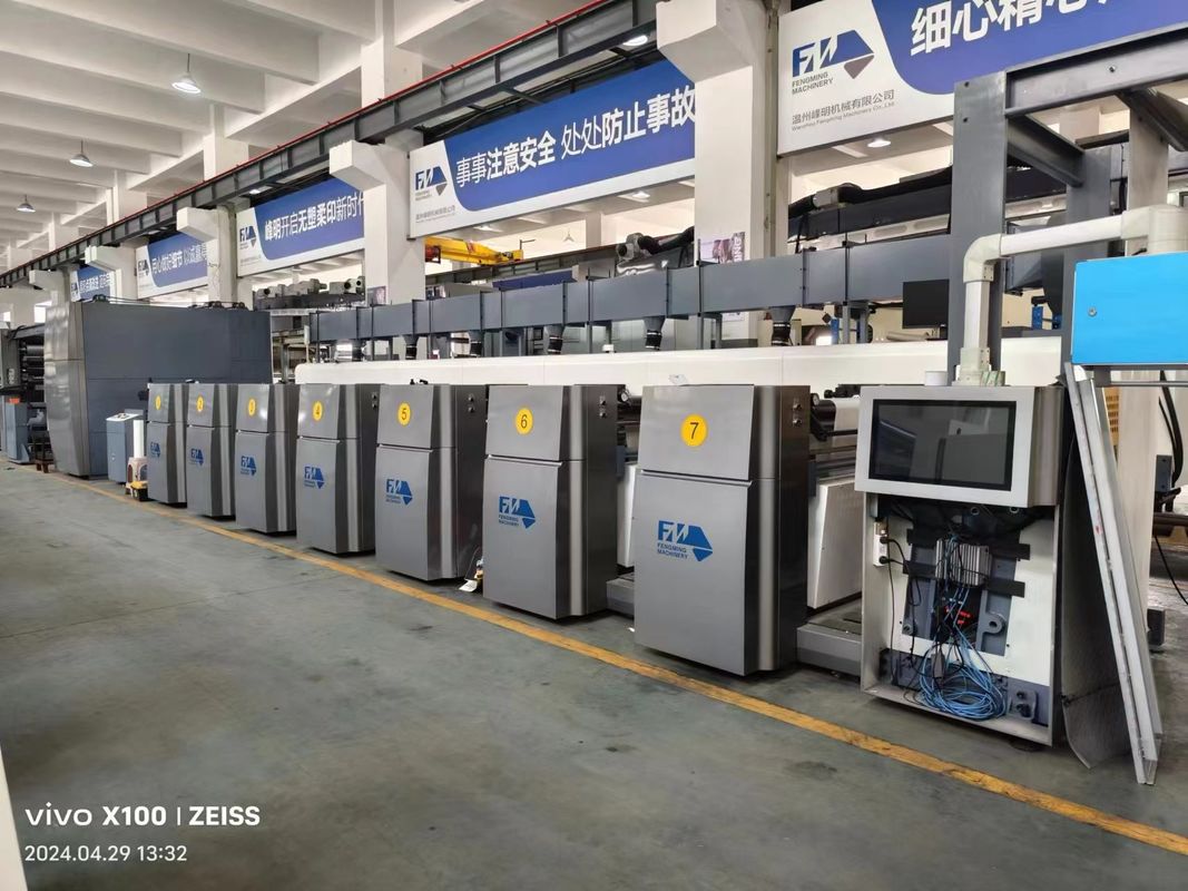 Máy in Flexo loại tay áo với hệ thống servo drive để in tốc độ cao
