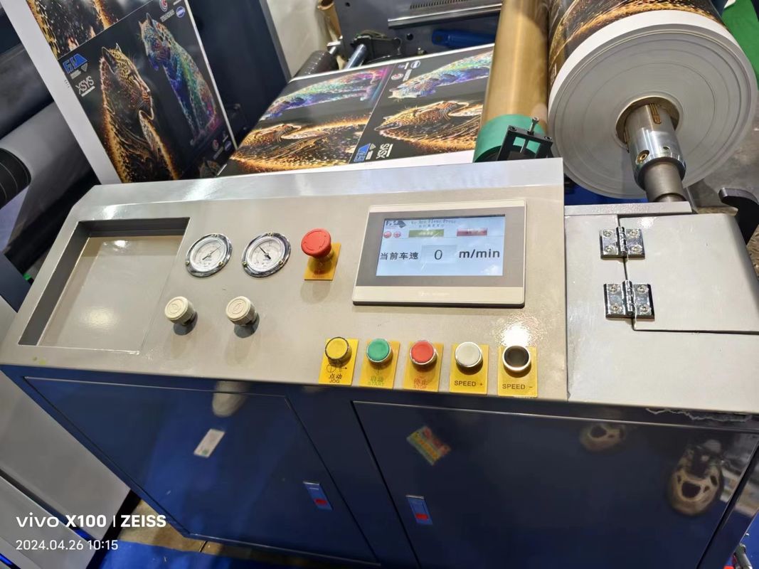 Máy in Flexo loại tay áo cho túi giấy và hộp với chiều rộng web tối đa 650mm