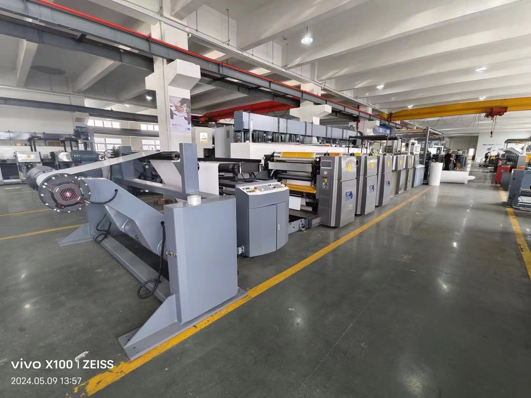 Máy in Flexo loại đơn vị với chức năng ghi nhớ vị trí tự động