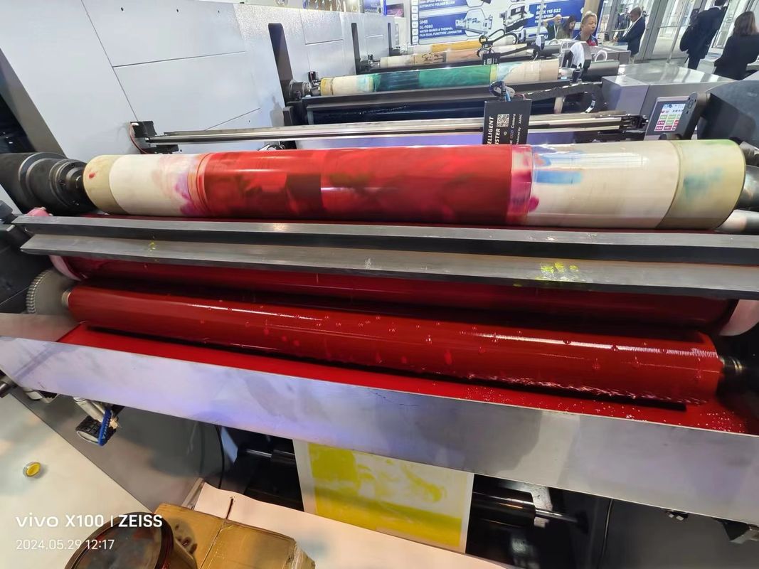 Máy in Flexo loại tay áo cho túi giấy Cup Carton Package 1000mm Width PLC Control 150m/min Tốc độ