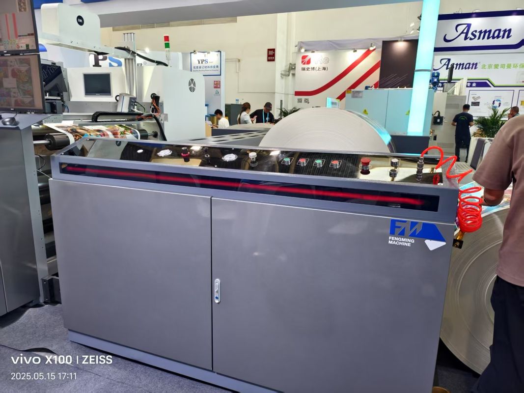 Máy in tự động tốc độ cao 6 màu UV Flexo Máy in loại đơn vị cánh hoa Flexographic