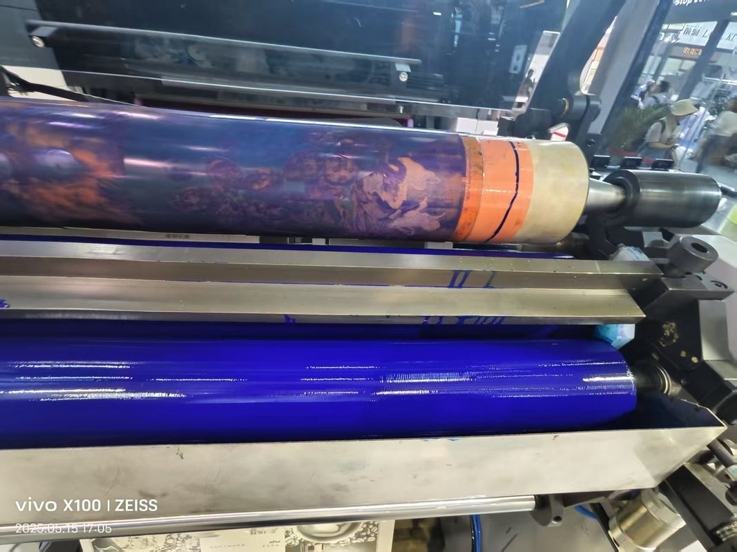 Máy in tự động tốc độ cao 6 màu UV Flexo Máy in loại đơn vị cánh hoa Flexographic