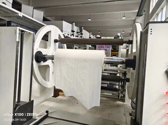 Máy in Flexographic kiểu dọc Cascading cho giấy không dệt vật liệu